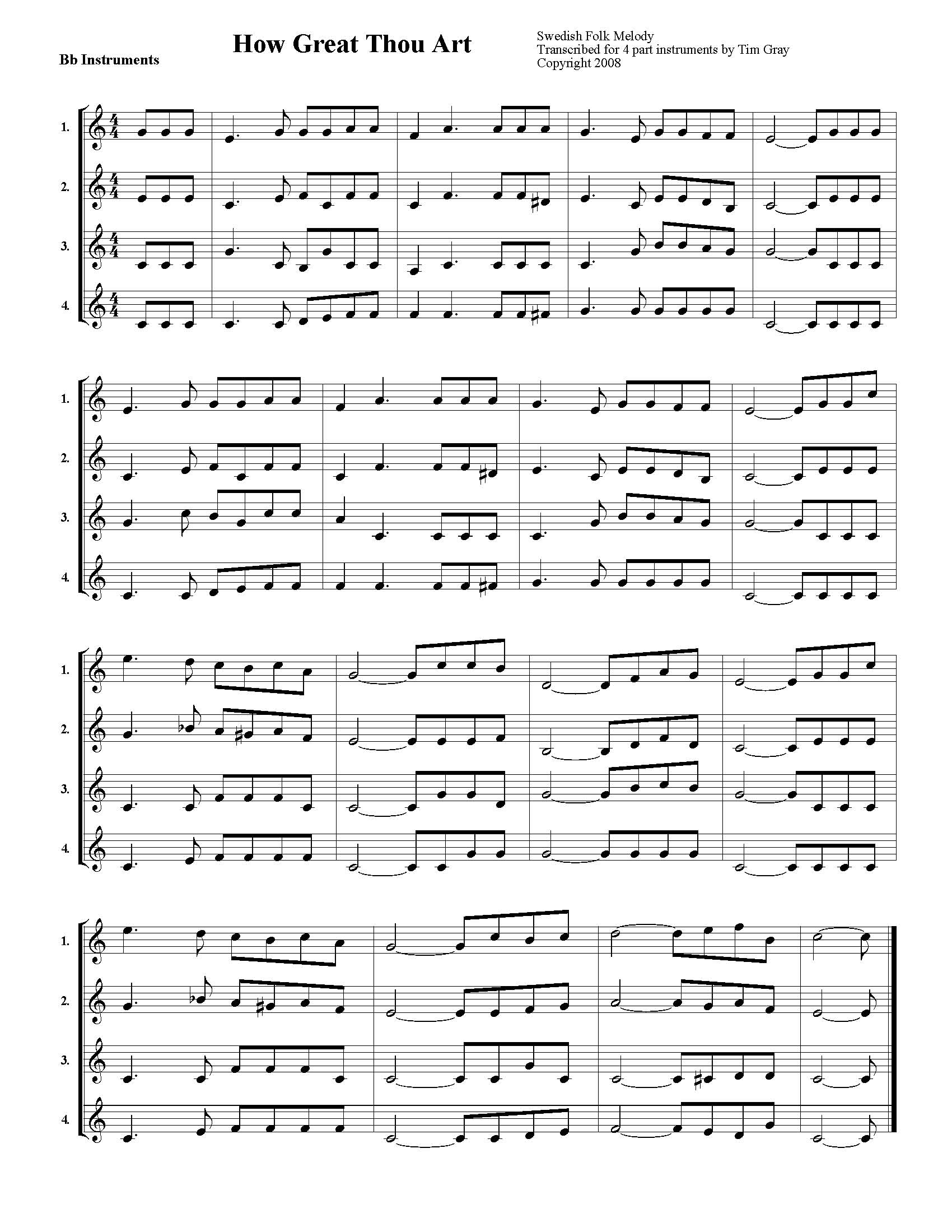 How Great Thou Art Sheet music for Drum group (Solo)